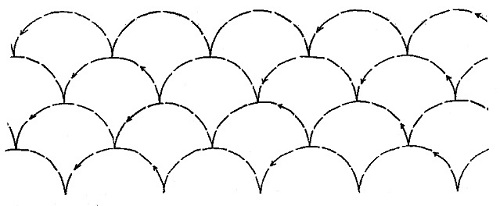 Shell - 4 rows of 2"